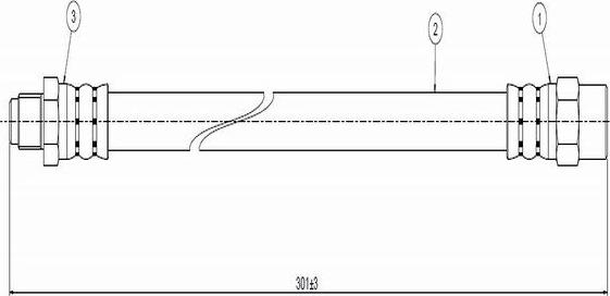 CAVO C800 569A - Flexible de frein cwaw.fr