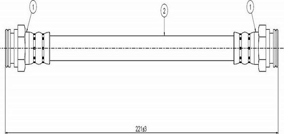 CAVO C800 567A - Flexible de frein cwaw.fr