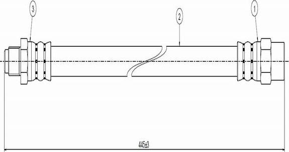 CAVO C800 509A - Flexible de frein cwaw.fr