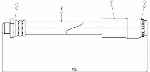 CAVO C800 506A - Flexible de frein cwaw.fr