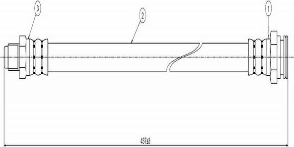 CAVO C800 508A - Flexible de frein cwaw.fr