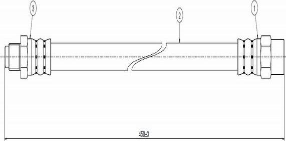 CAVO C800 514A - Flexible de frein cwaw.fr