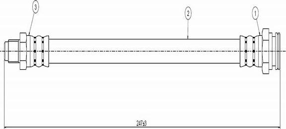 CAVO C800 585A - Flexible de frein cwaw.fr