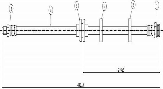 CAVO C800 531A - Flexible de frein cwaw.fr