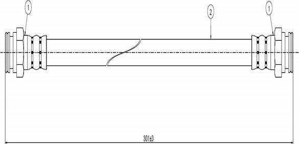 CAVO C800 529B - Flexible de frein cwaw.fr