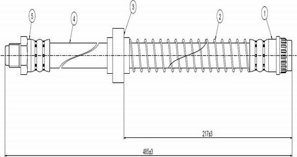 CAVO C800 524D - Flexible de frein cwaw.fr