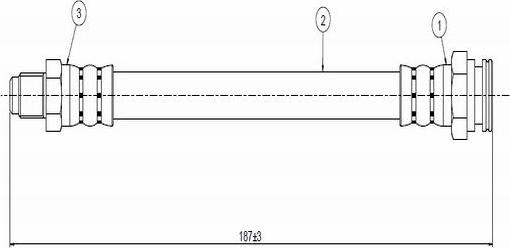 CAVO C800 570A - Flexible de frein cwaw.fr