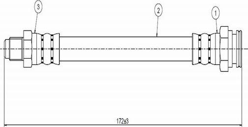 CAVO C800 570B - Flexible de frein cwaw.fr