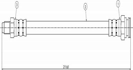 CAVO C800 571A - Flexible de frein cwaw.fr