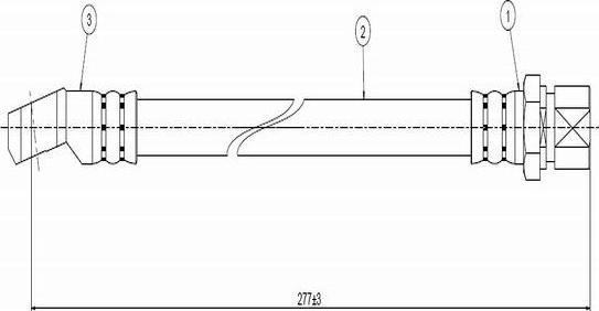 CAVO C800 578A - Flexible de frein cwaw.fr