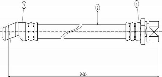 CAVO C800 577A - Flexible de frein cwaw.fr