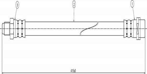 CAVO C800 654A - Flexible de frein cwaw.fr