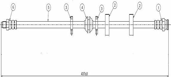 CAVO C800 650A - Flexible de frein cwaw.fr