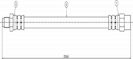 CAVO C800 662A - Flexible de frein cwaw.fr