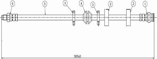 CAVO C800 615A - Flexible de frein cwaw.fr