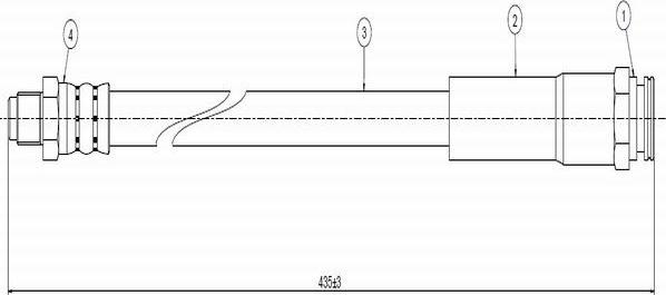 CAVO C800 631A - Flexible de frein cwaw.fr