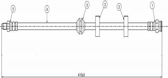 CAVO C800 633A - Flexible de frein cwaw.fr