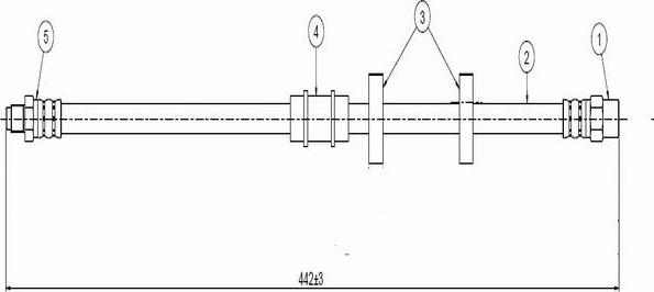 CAVO C800 632B - Flexible de frein cwaw.fr