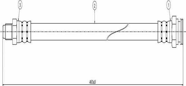 CAVO C800 629A - Flexible de frein cwaw.fr