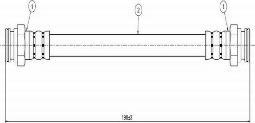 CAVO C800 679A - Flexible de frein cwaw.fr