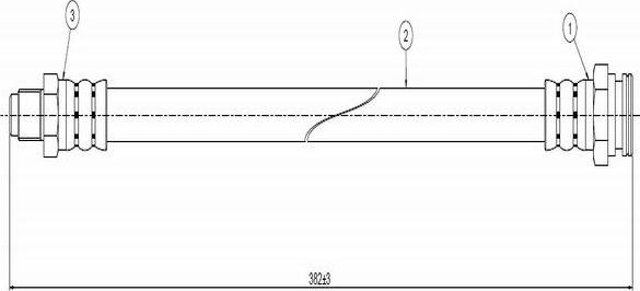 CAVO C800 674A - Flexible de frein cwaw.fr