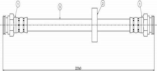 CAVO C800 675A - Flexible de frein cwaw.fr