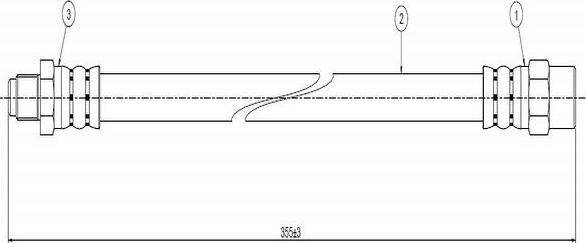 CAVO C800 099A - Flexible de frein cwaw.fr