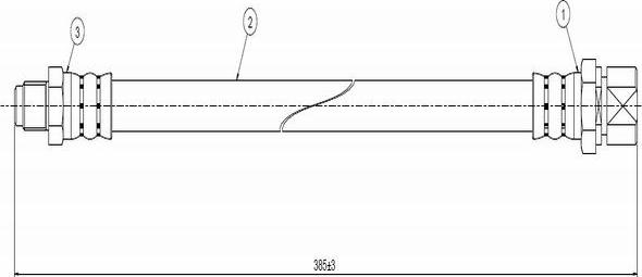 CAVO C800 094A - Flexible de frein cwaw.fr