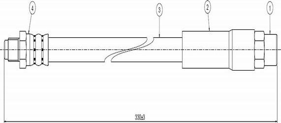 CAVO C800 095B - Flexible de frein cwaw.fr