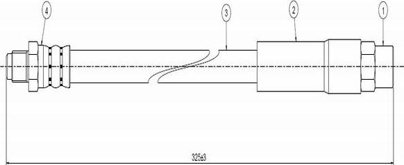 CAVO C800 095C - Flexible de frein cwaw.fr