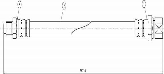 CAVO C800 097A - Flexible de frein cwaw.fr