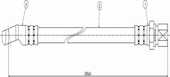 CAVO C800 041A - Flexible de frein cwaw.fr