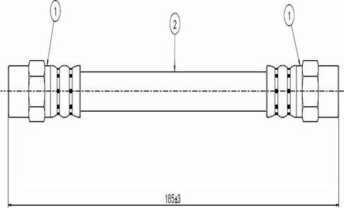 CAVO C800 001A - Flexible de frein cwaw.fr