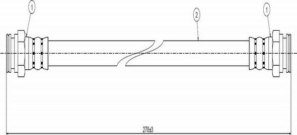 CAVO C800 014A - Flexible de frein cwaw.fr