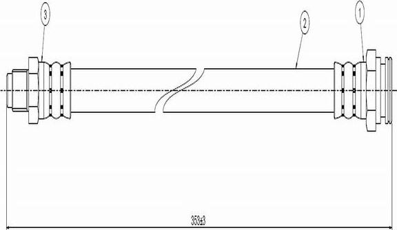 CAVO C800 015A - Flexible de frein cwaw.fr