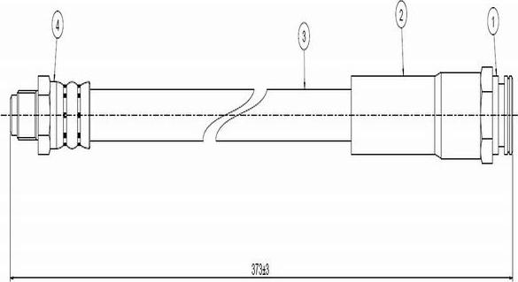 CAVO C800 012A - Flexible de frein cwaw.fr