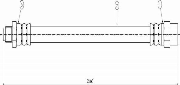 CAVO C800 017A - Flexible de frein cwaw.fr