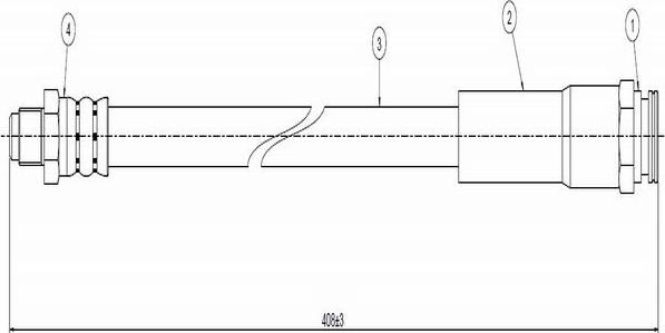 CAVO C800 081A - Flexible de frein cwaw.fr