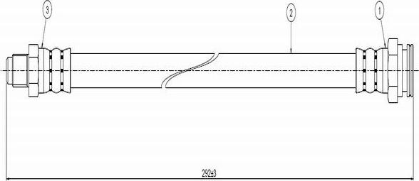 CAVO C800 082A - Flexible de frein cwaw.fr