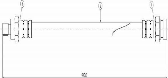 CAVO C800 073A - Flexible de frein cwaw.fr