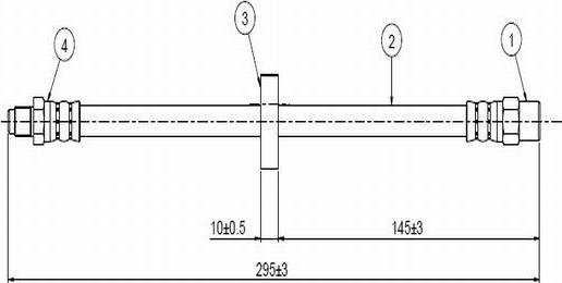 CAVO C800 144A - Flexible de frein cwaw.fr