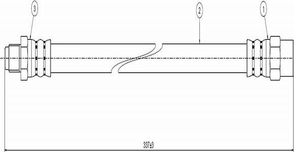 CAVO C800 143A - Flexible de frein cwaw.fr