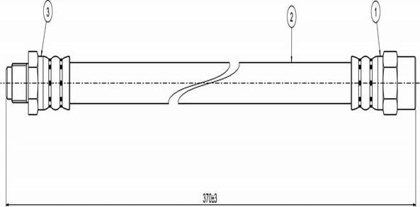 CAVO C800 112A - Flexible de frein cwaw.fr