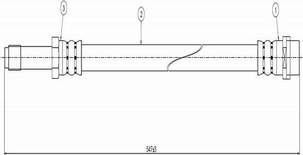 CAVO C800 185B - Flexible de frein cwaw.fr