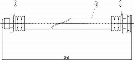 CAVO C800 180A - Flexible de frein cwaw.fr