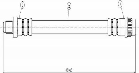 CAVO C800 174A - Flexible de frein cwaw.fr