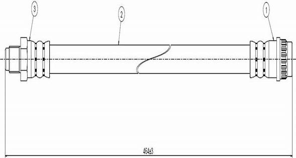 CAVO C800 176A - Flexible de frein cwaw.fr