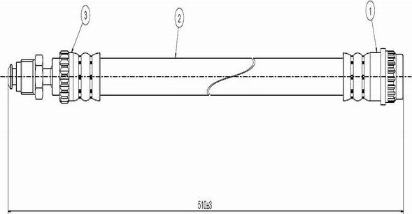 CAVO C800 356A - Flexible de frein cwaw.fr