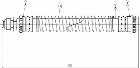 CAVO C800 316A - Flexible de frein cwaw.fr