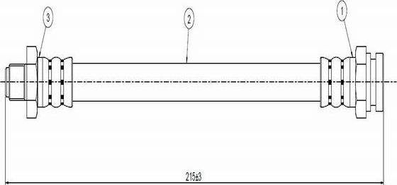 CAVO C800 332A - Flexible de frein cwaw.fr